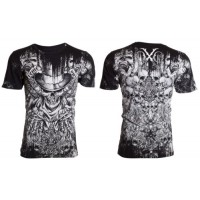 Xtreme Couture AFFLICTION Mens T-Shirt OFFERING Skulls Black Biker UFC